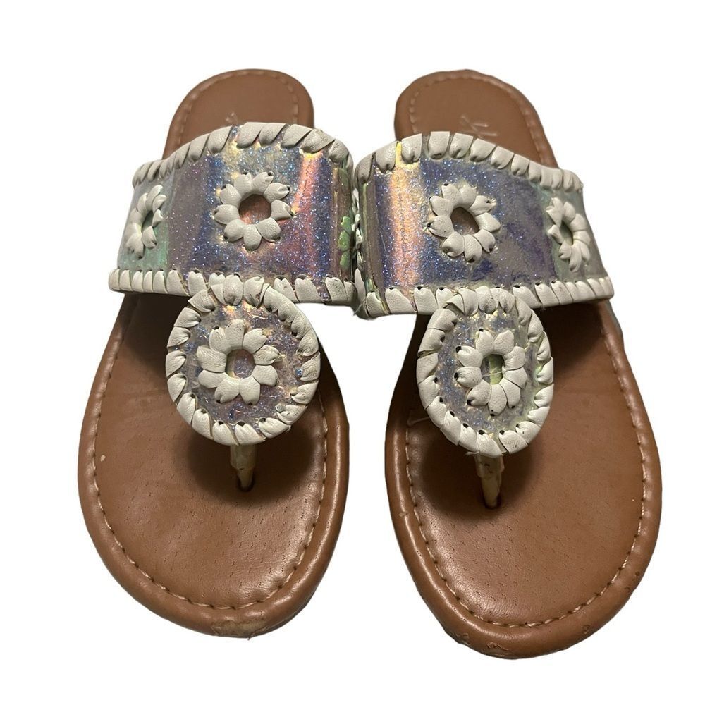 Hot Cakes Girls Iridescent Sandals